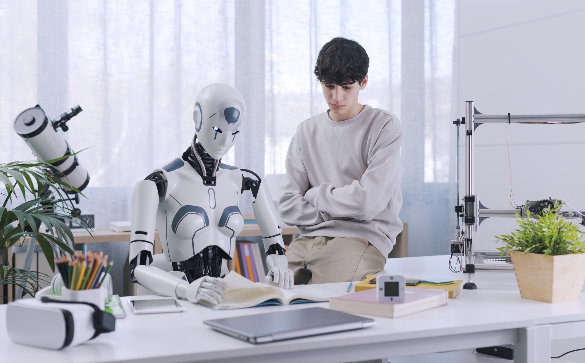 A Robot Teacher is the future of education.
