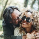 Healthy positive relationship lifestyle people man bonding woman and enjoying having fun together